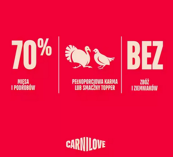 Carnilove Dog Turkey & Duck - indyk i kaczka saszetka 300g