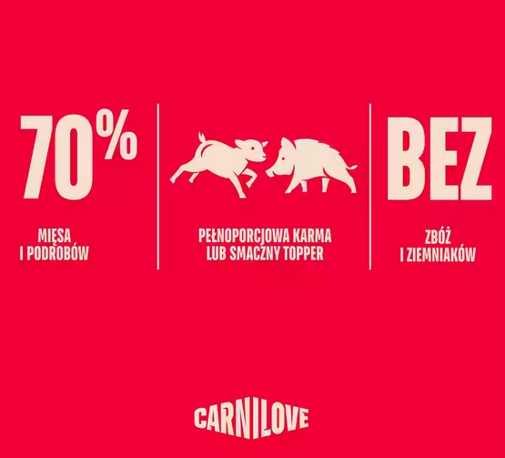 Carnilove Dog Lamb & Wild Boar Adult - jagnię i dzik puszka 400g