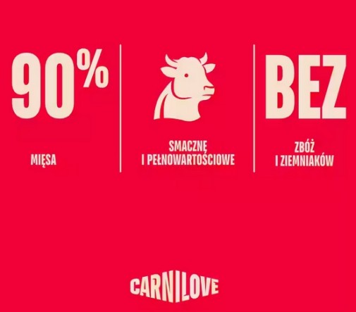 Carnilove Dog Jerky Beef Fillet - wołowina filet 100g