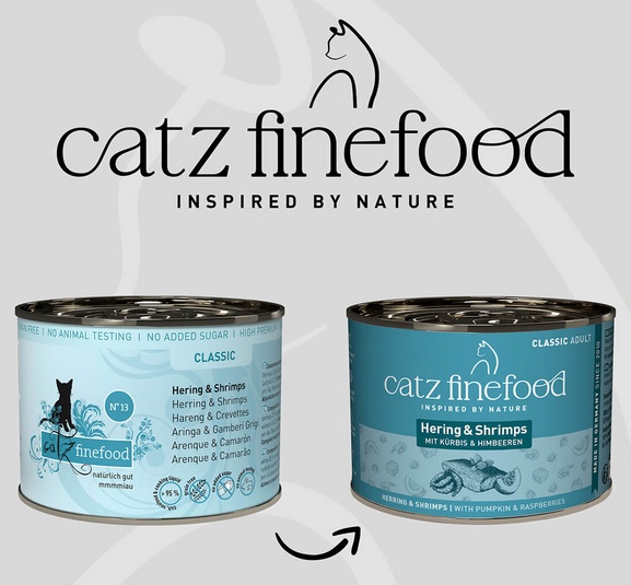 Catz Finefood Classic Śledź i Krewetki (N.13) puszka 200g