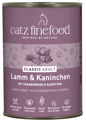 Catz Finefood Classic Jagnięcina i Królik (N.11) puszka 400g