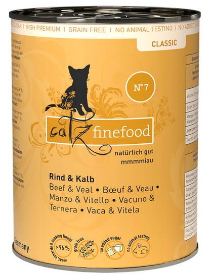 Catz Finefood Classic Wołowina i cielęcina (N.07) puszka 400g