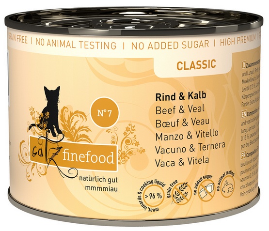 Catz Finefood Classic Wołowina i cielęcina (N.07) puszka 200g