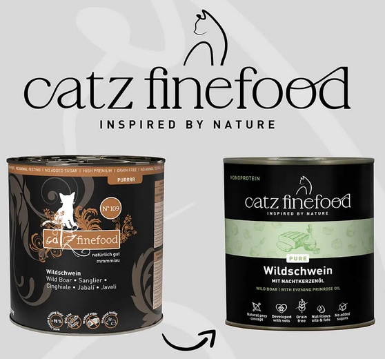 Catz Finefood Pure Dzik (Purrrr N.109) puszka 800g