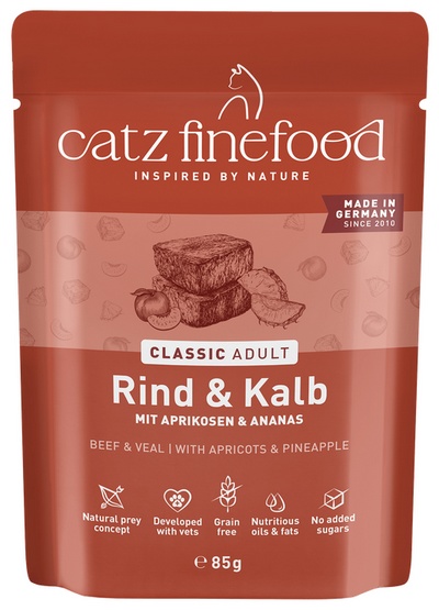 Catz Finefood Classic Wołowina i cielęcina (N.07) saszetka 85g