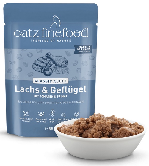 Catz Finefood Classic Łosoś i drób (N.05) saszetka 85g