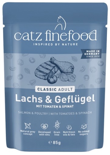 Catz Finefood Classic Łosoś i drób (N.05) saszetka 85g
