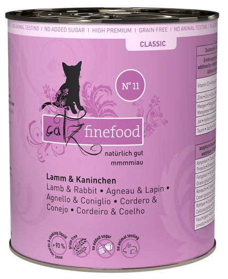 Catz Finefood Classic Jagnięcina i Królik (N.11) puszka 800g