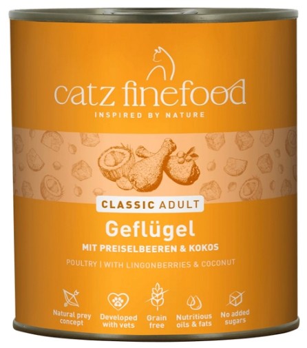 Catz Finefood Classic Drób (N.03) puszka 800g