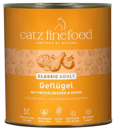 Catz Finefood Classic Drób (N.03) puszka 800g