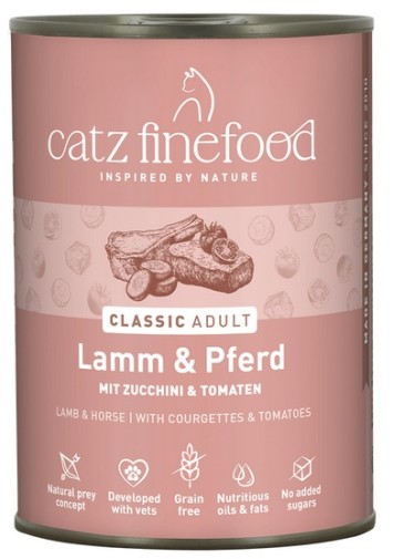 Catz Finefood Classic Jagnięcina i Konina (N.19) puszka 400g