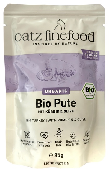 Catz Finefood Organic Bio Indyk (N.511) saszetka 85g