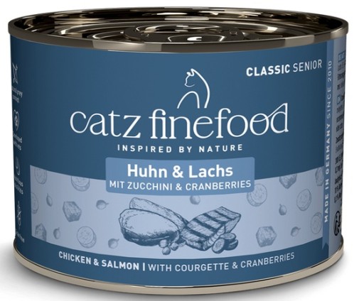 Catz Finefood Classic Senior Kurczak i łosoś (Senior N.05) puszka 200g