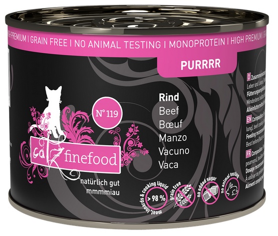 Catz Finefood Purrrr N.119 Wołowina puszka 200g