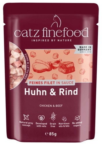 Catz Finefood Feines Filet In Sauce Kurczak i wołowina saszetka 85g