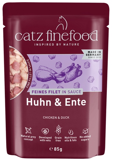 Catz Finefood Feines Filet In Sauce Kurczak i kaczka saszetka 85g