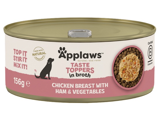Applaws Dog Taste Toppers puszka z kurczakiem, szynką i warzywami 156g