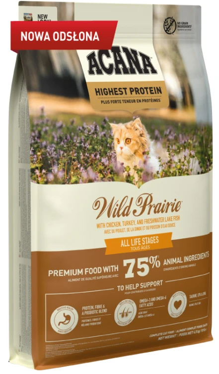 ACANA Wild Prairie Cat – Sucha karma dla kotów, 4,5 kg