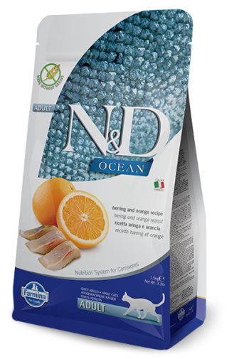 Farmina N&D Ocean Feline Adult Herring&Orange 1,5kg
