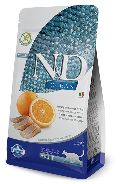 Farmina N&D Ocean Feline Adult Herring&Orange 1,5kg