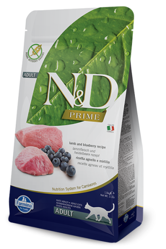 Farmina N&D Prime Feline Adult Lamb&Blueberry 5kg