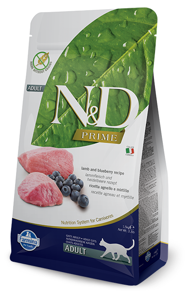 Farmina N&D Prime Feline Adult Lamb&Blueberry 5kg