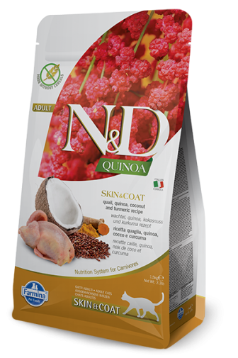 Farmina N&D Quinoa Feline Skin&Coat Quail 300g