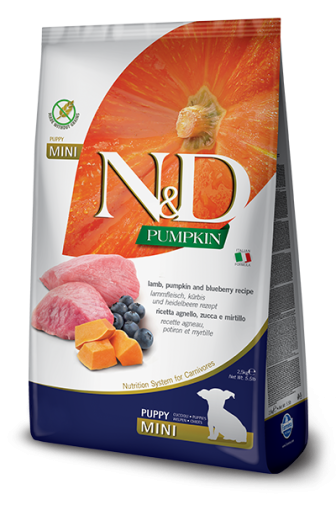 Farmina N&D Pumpkin Grain Free Canine Puppy Mini Lamb&Blueberry 7kg