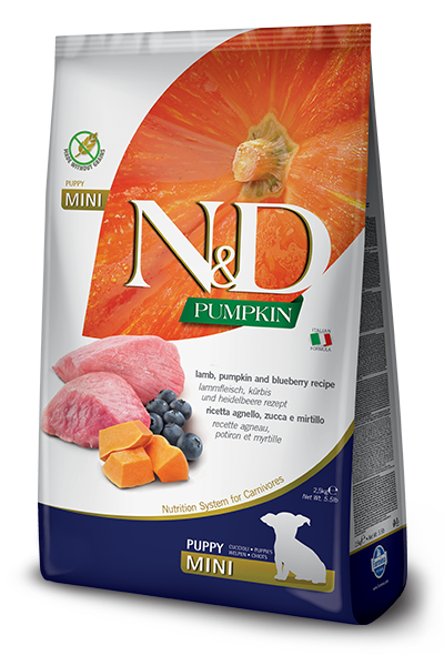 Farmina N&D Pumpkin Grain Free Canine Puppy Mini Lamb&Blueberry 7kg
