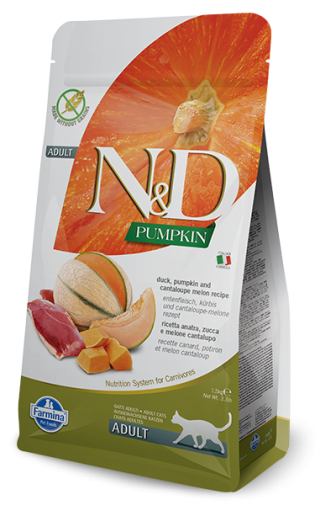 Farmina N&D Pumpkin Feline Adult Duck Pumpkin&Cantaloupe Melon Recipe 1,5kg