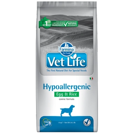 Farmina Vet Life Canine Hypoallergenic Egg&Rice 12kg