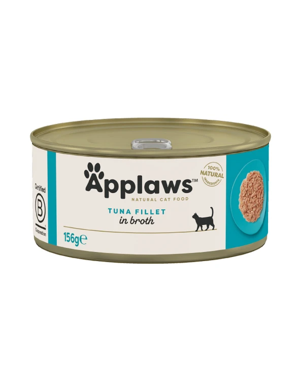 APPLAWS Tuna Fillet In Broth Tin 156g